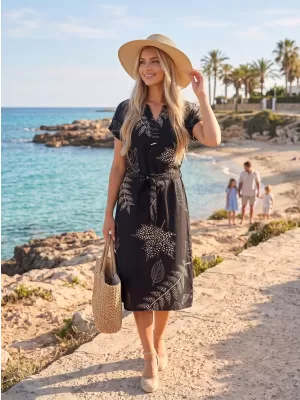 Dámské šaty KIXMI SOFIA ČERNÁ