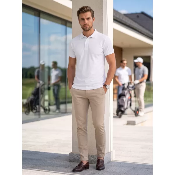  Pánské triko s límečkem ALTISPORT NoPrint NP/ALM302 BÍLÁ 