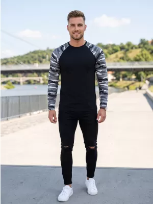 Pánské triko s dlouhým rukávem ALTISPORT NoPrint NP/ALM661 CAMOUFLAGE GRAY