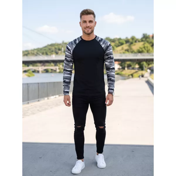  Pánské triko s dlouhým rukávem ALTISPORT NoPrint NP/ALM661 CAMOUFLAGE GRAY 