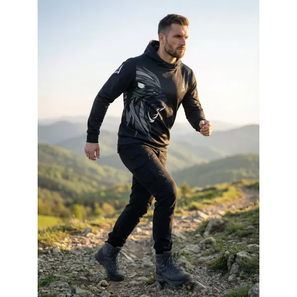  Pánská funkční mikina premium ALTISPORT VOJ/ALM029MI01 ČERNOBÉŽOVÁ 
