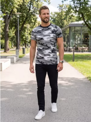 Pánské triko ALTISPORT NoPrint NP/ALM441 CAMOUFLAGE GRAY