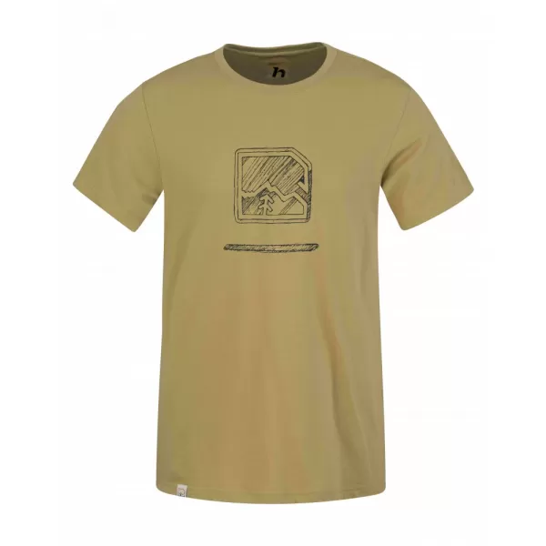  Pánské triko HANNAH MIKO KHAKI/ANTHRACITE 