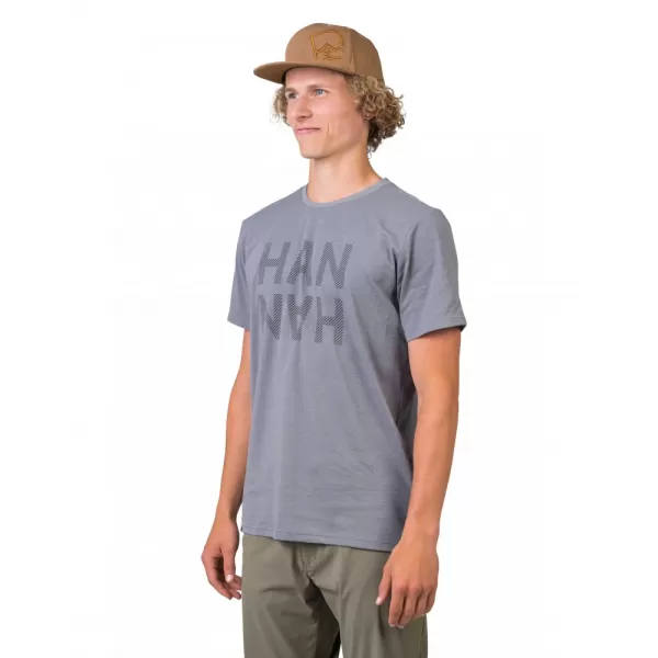  Pánské triko HANNAH GREM STEEL GRAY MEL/BLACK 