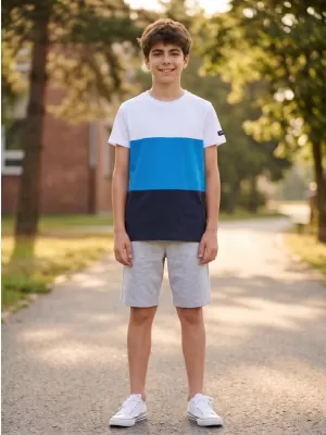 Chlapecké triko SAM 73 JABBA KT 520 JASNĚ MODRÁ
