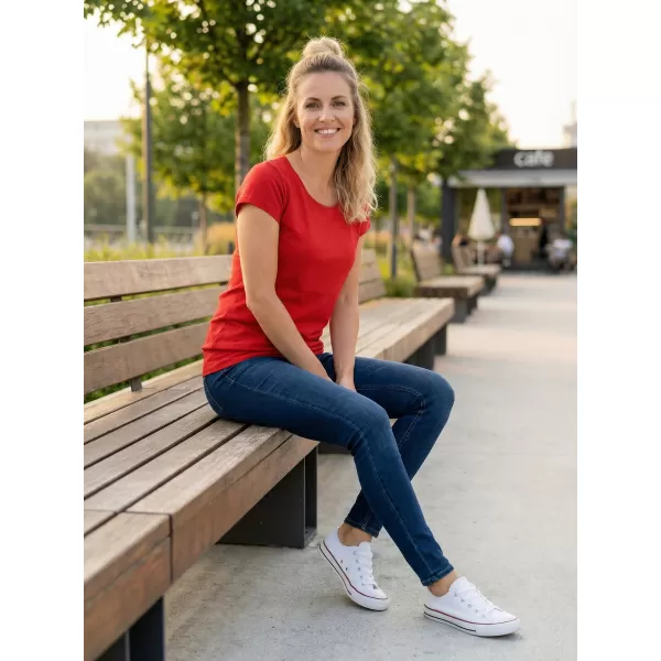 Dámské triko ALTISPORT NoPrint NP/ALW021 ČERVENÁ 