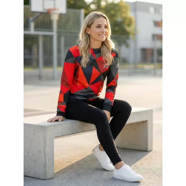  Dámská funkční mikina premium ALTISPORT VOJ/ALW007MI01 ČERVENÁ 