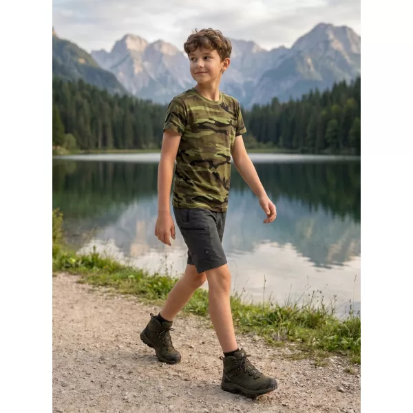  Dětské triko ALTISPORT NoPrint NP/ALK941 CAMOUFLAGE GREEN 