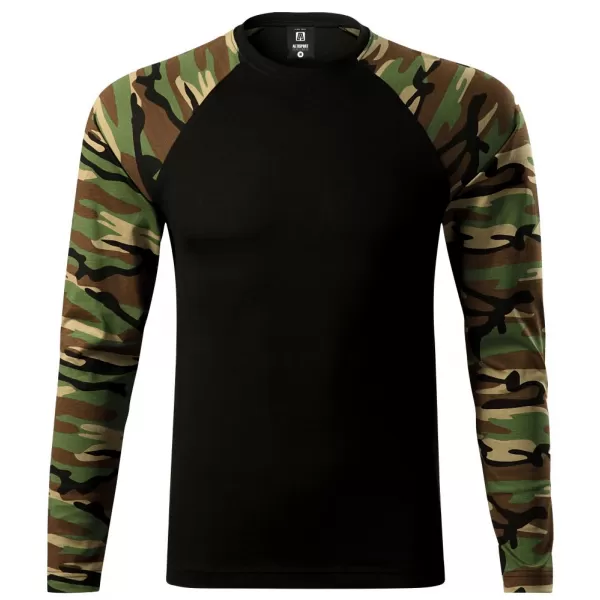  Pánské triko s dlouhým rukávem ALTISPORT NoPrint NP/ALM661 CAMOUFLAGE BROWN 