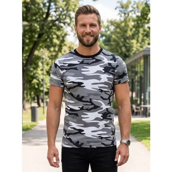  Pánské triko ALTISPORT NoPrint NP/ALM441 CAMOUFLAGE GRAY 