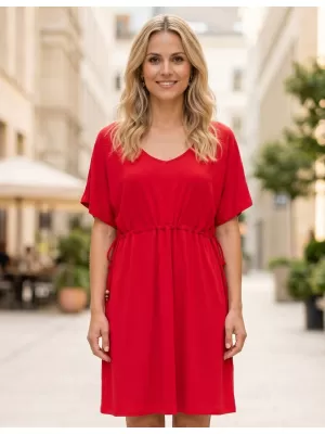 Dámské šaty SAM 73 LEANDRA WZ 856 ČERVENÁ