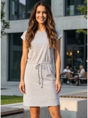 Dámské šaty SAM 73 ESPERANZA WZ 860 SVĚTLE ŠEDÁ