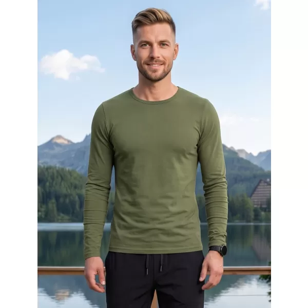  Pánské triko s dlouhým rukávem ALTISPORT NoPrint NP/ALM911 KHAKI 