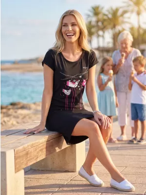 Dámské šaty ALTISPORT ALW043178 ČERNORŮŽOVÁ