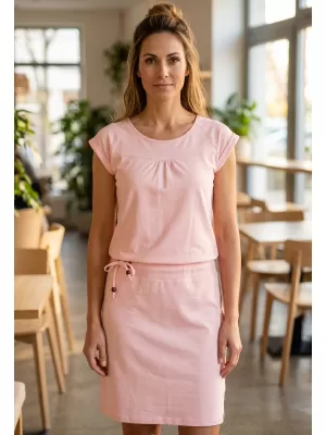 Dámské šaty SAM 73 PERLA WZ 861 SVĚTLE RŮŽOVÁ
