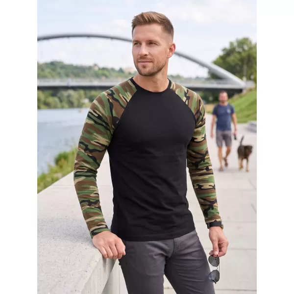  Pánské triko s dlouhým rukávem ALTISPORT NoPrint NP/ALM661 CAMOUFLAGE BROWN 
