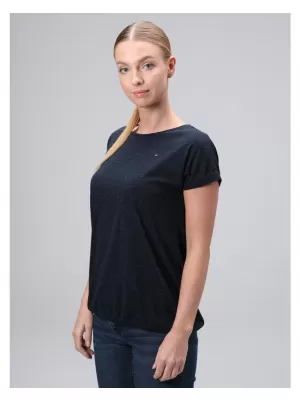 Dámské triko LOAP BUDA CLW2476 TMAVĚ MODRÁ