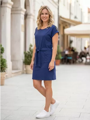 Dámské šaty ALTISPORT CETTA TMAVĚ MODRÁ