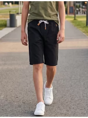Chlapecké šortky SAM 73 FALKO KS 511 ČERNÁ