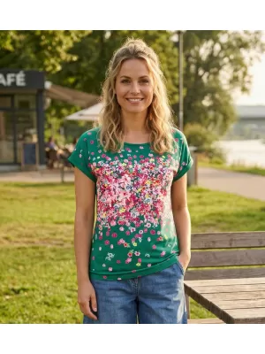 Dámské triko KIXMI SAMANTHA ZELENÁ