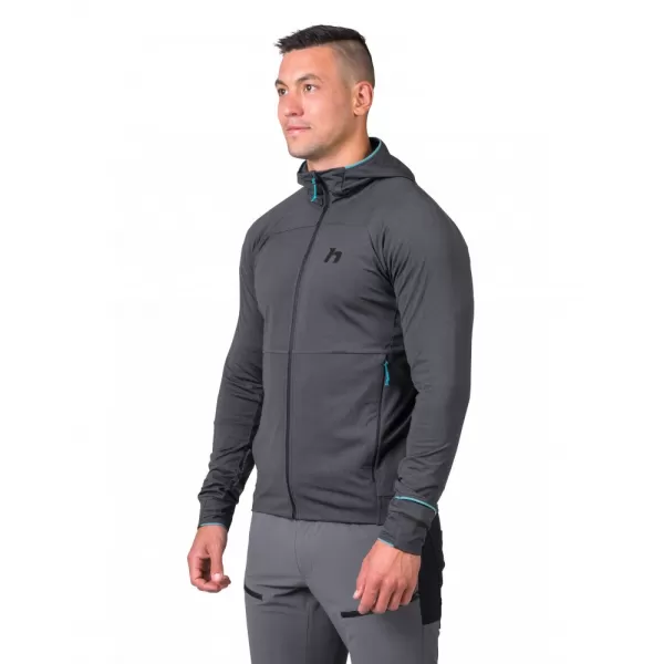  Pánská mikina HANNAH ETHAN HOODY ANTHRACITE MEL 