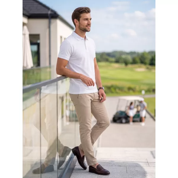  Pánské triko s límečkem ALTISPORT NoPrint NP/ALM302 BÍLÁ 