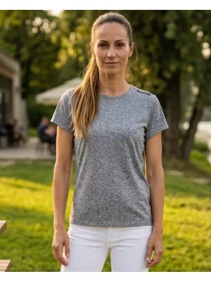 Dámské triko SAM 73 DAFNE WT 922 ČERNÁ S MELÍREM