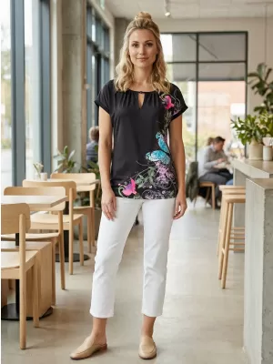 Dámské triko ALTISPORT CARINE ČERNÁ
