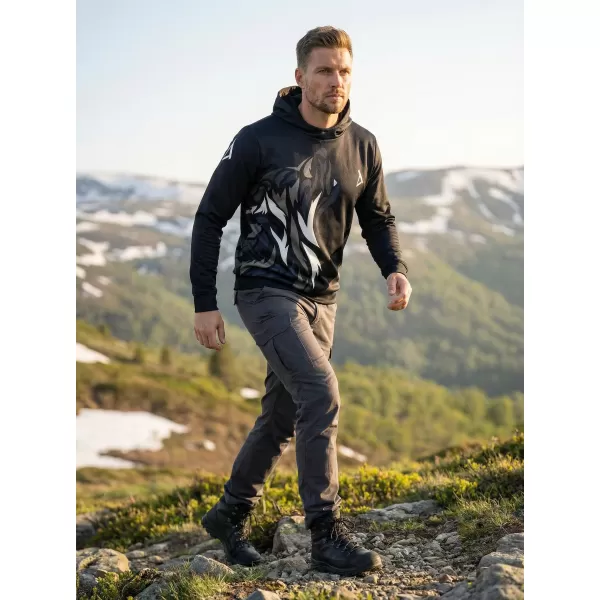  Pánská funkční mikina premium ALTISPORT VOJ/ALM029MI01 ČERNOŠEDÁ 