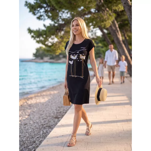  Dámské šaty ALTISPORT ALW043178 ČERNOZLATÁ 