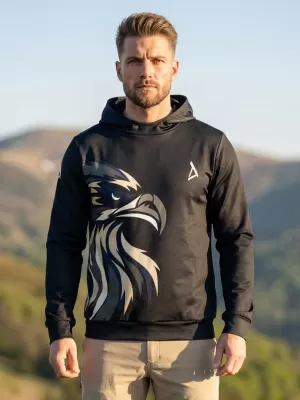 Pánská funkční mikina premium ALTISPORT VOJ/ALM029MI01 ČERNOHNĚDÁ
