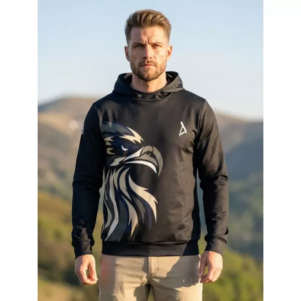  Pánská funkční mikina premium ALTISPORT VOJ/ALM029MI01 ČERNOHNĚDÁ 