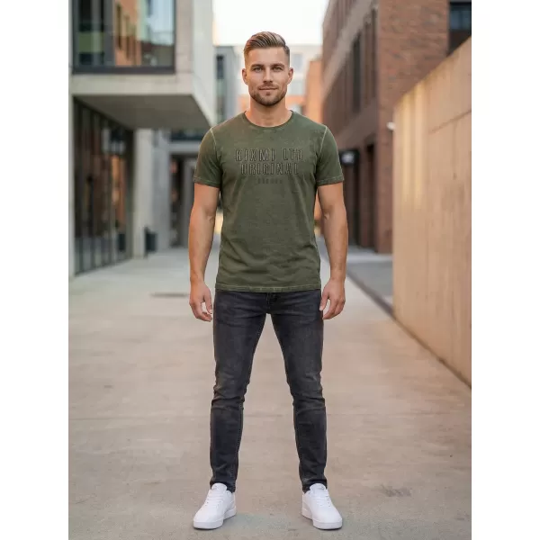  Pánské triko KIXMI SALEM KHAKI 