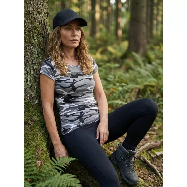  Dámské triko ALTISPORT NoPrint NP/ALW22C CAMOUFLAGE GRAY 