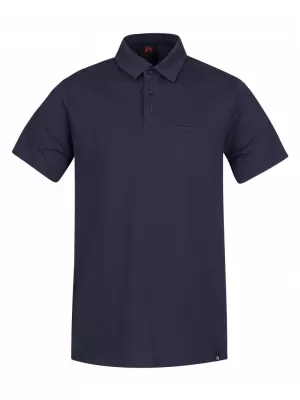 Pánské triko s límečkem HANNAH KAJAN MOROCCAN BLUE MEL