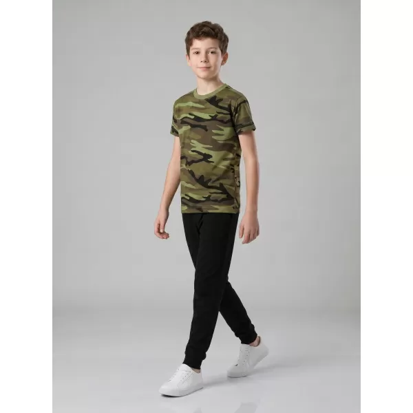  Dětské triko ALTISPORT NoPrint NP/ALK941 CAMOUFLAGE GREEN 