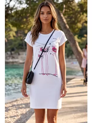 Dámské šaty ALTISPORT ALW043178 BÍLÁ