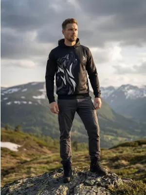 Pánská funkční mikina premium ALTISPORT VOJ/ALM029MI01 ČERNOŠEDÁ