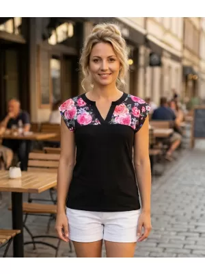Dámské triko ALTISPORT CLARA ČERNÁ