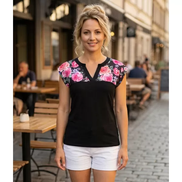  Dámské triko ALTISPORT CLARA ČERNÁ 