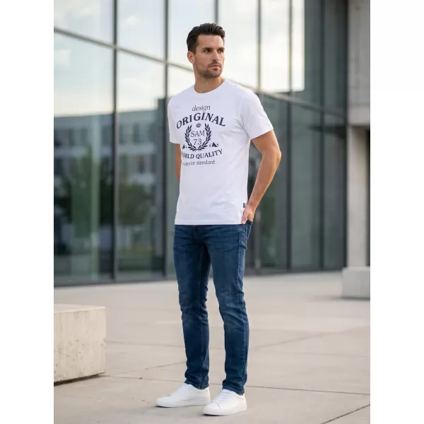  Pánské triko SAM 73 MAVERICK MT 838 BÍLÁ 
