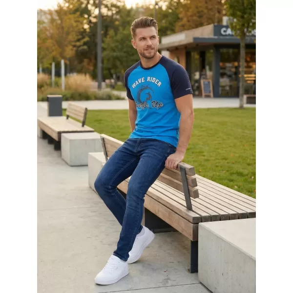  Pánské triko SAM 73 ESTEBAN MT 841 JASNĚ MODRÁ 