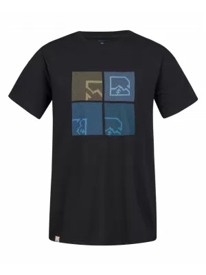 Pánské triko HANNAH RAMONE ANTHRACITE/BLUE