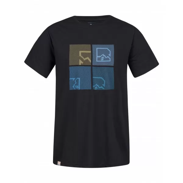  Pánské triko HANNAH RAMONE ANTHRACITE/BLUE 