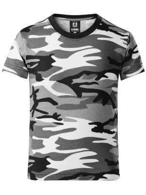 Dětské triko ALTISPORT NoPrint NP/ALK941 CAMOUFLAGE GRAY