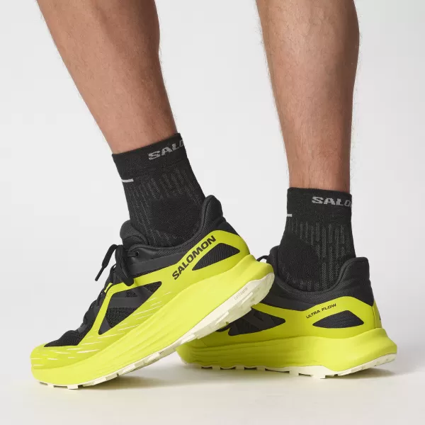  Pánské boty SALOMON ULTRA FLOW L47462500 BLACK/SULPHUR SPRING/TRANSPARENT YELLOW 