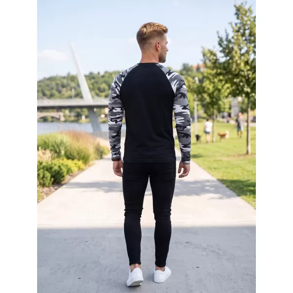  Pánské triko s dlouhým rukávem ALTISPORT NoPrint NP/ALM661 CAMOUFLAGE GRAY 