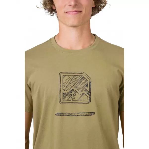  Pánské triko HANNAH MIKO KHAKI/ANTHRACITE 