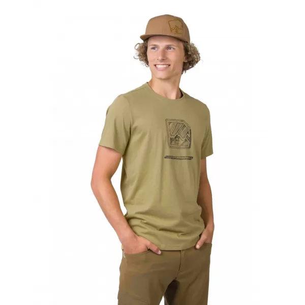  Pánské triko HANNAH MIKO KHAKI/ANTHRACITE 