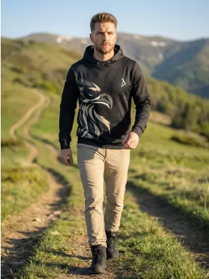 Pánská funkční mikina premium ALTISPORT VOJ/ALM029MI01 ČERNOHNĚDÁ